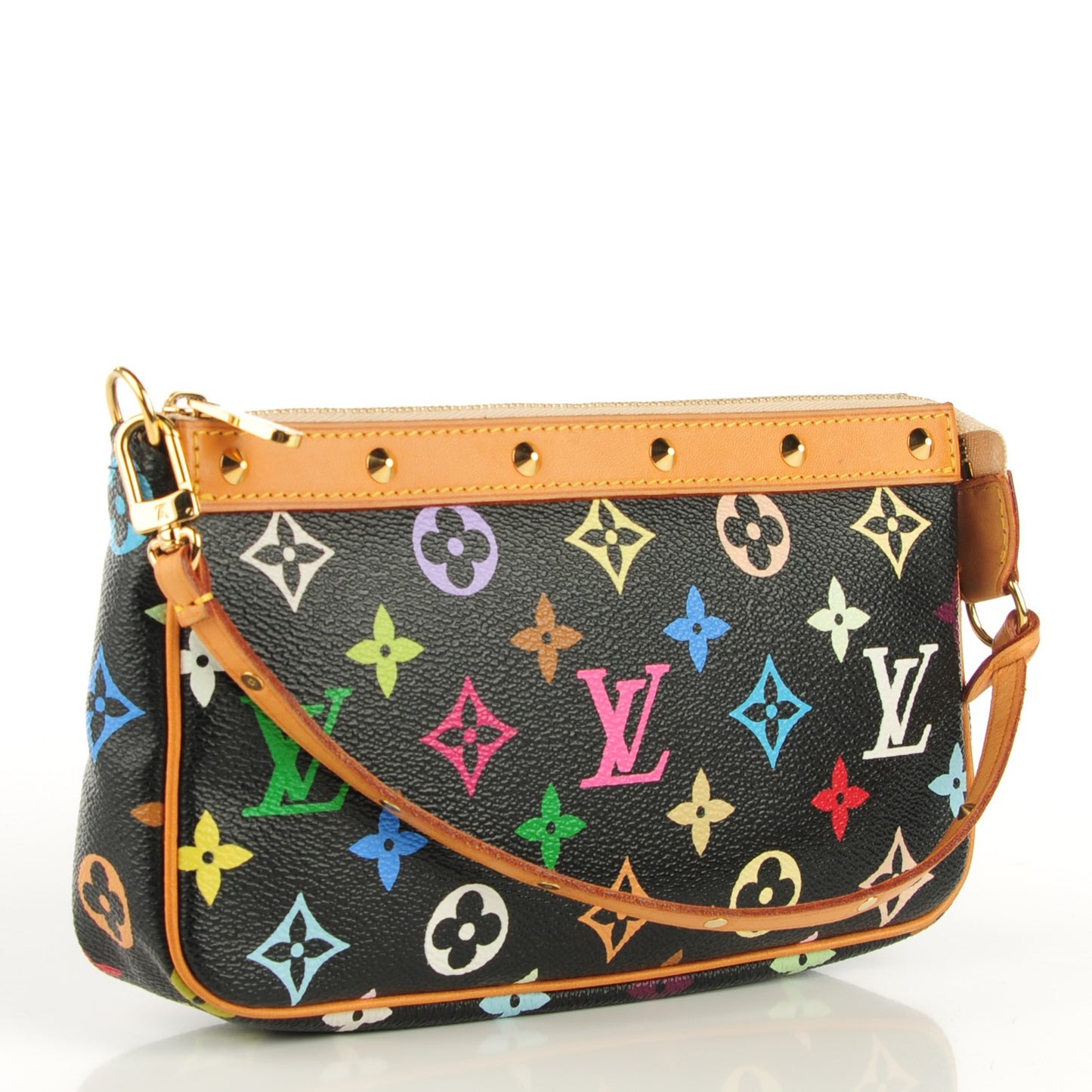 Monogram Multicolor Pochette Accessories Black