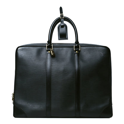 Louis Vuitton Epi Porte-Documents Voyage Briefcase Black 1 of 6