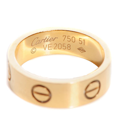 Cartier 18K Yellow Gold 5.5mm LOVE Ring 51 5.75 3 of 4