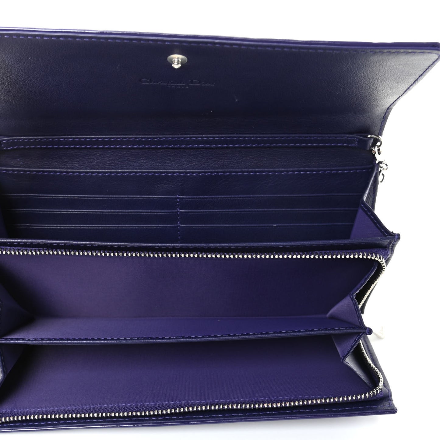 Patent Cannage Rendez-vous Chain Wallet Violet
