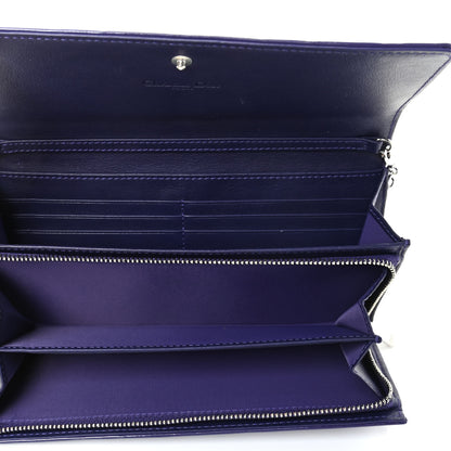 Christian Dior Patent Cannage Rendez-vous Chain Wallet Violet 5 of 7