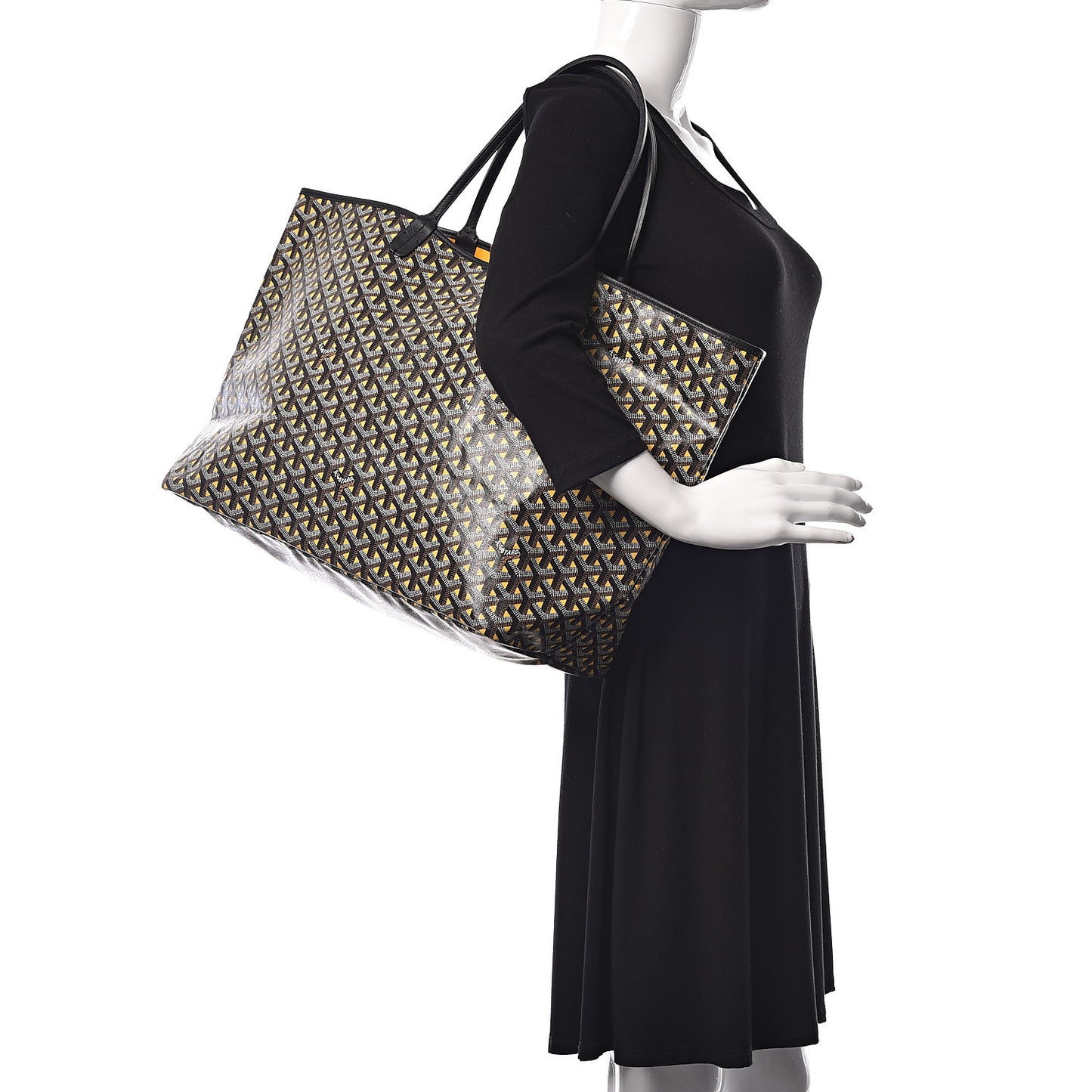 Goyardine Saint Louis Claire Voie GM Black Yellow