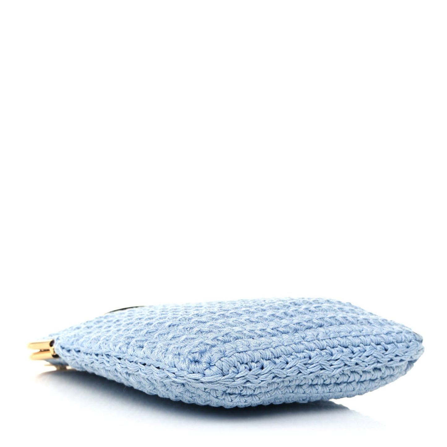 Fabric Crochet Baguette Phone Bag Azzurro Sky