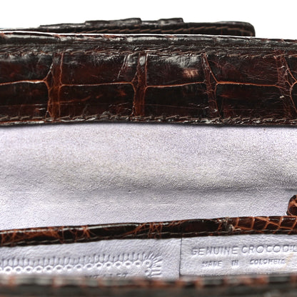 Nancy Gonzalez Crocodile Clutch Brown 13 of 26