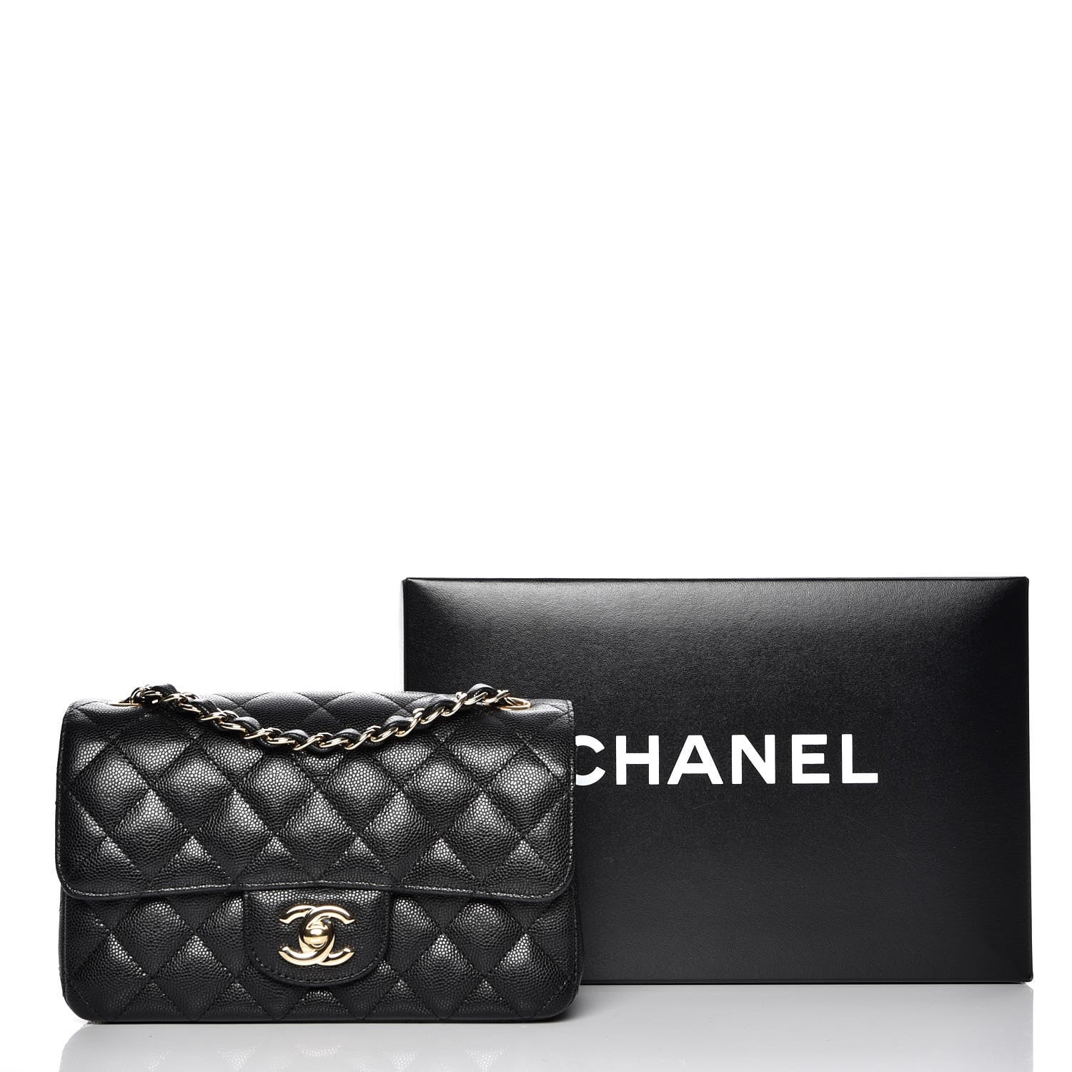 Chanel Caviar Quilted Mini Rectangular Flap Black 8 of 8