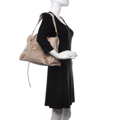Balenciaga Chevre Gold Hardware Metallic Edge City Beige Praline 2 of 10