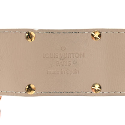 Louis Vuitton Calfskin So LV Cuff Bracelet 17 Beige 4 of 7