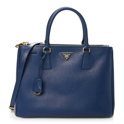 Prada Saffiano Lux Medium Tote Bluette 1 of 10