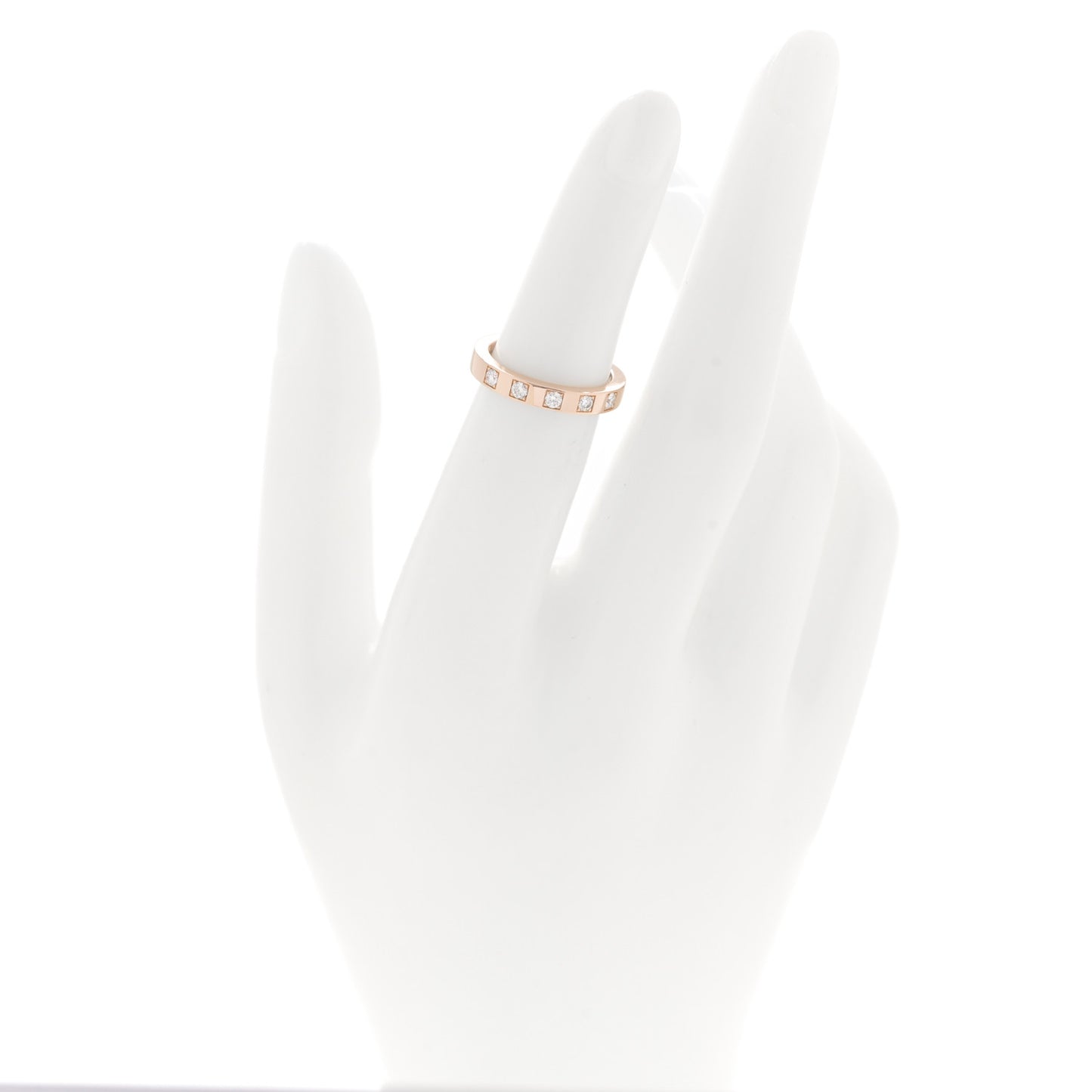 18K Rose Gold Diamond Marry Me Band Ring 48 4.5