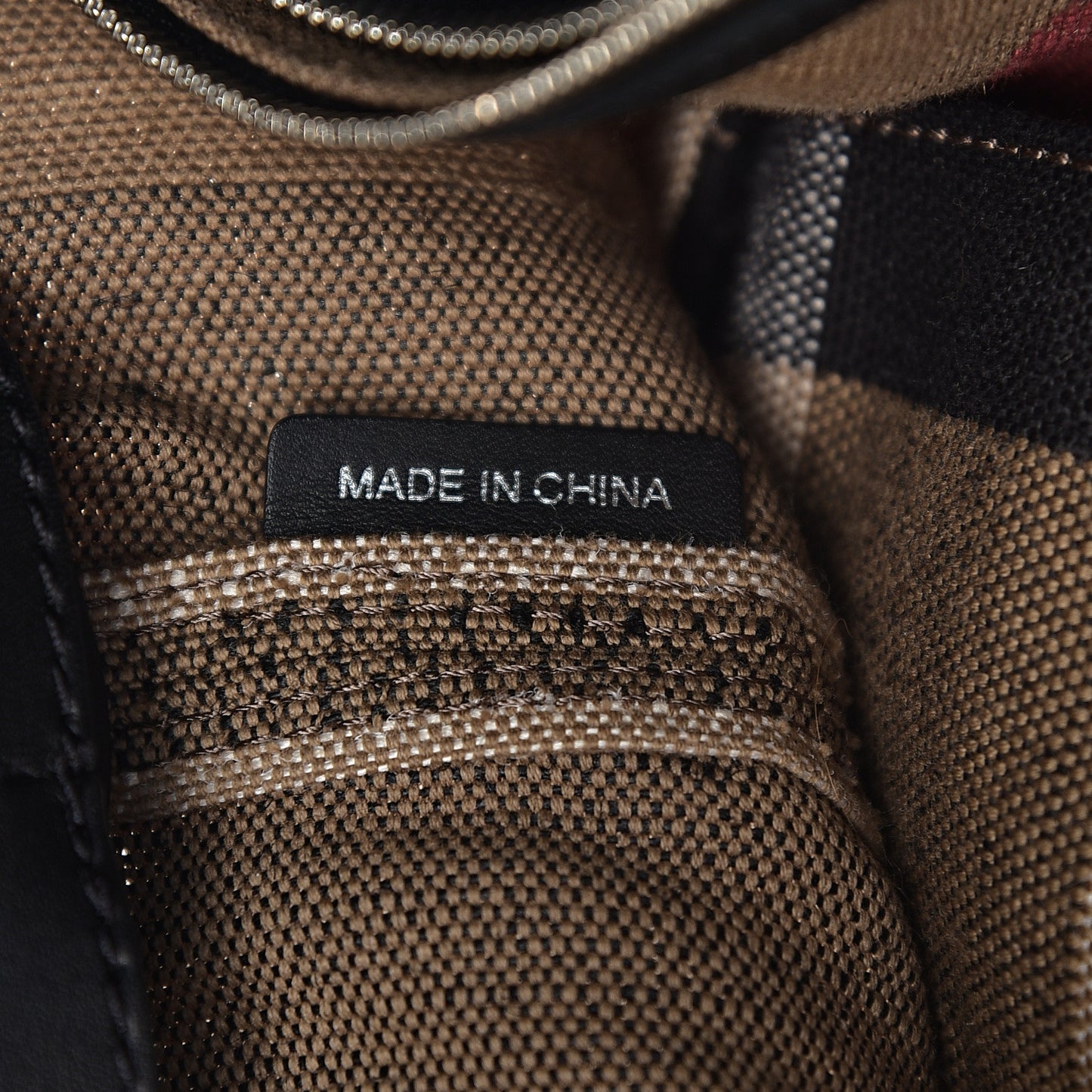Canvas Mega Check Medium Ashby Hobo Black