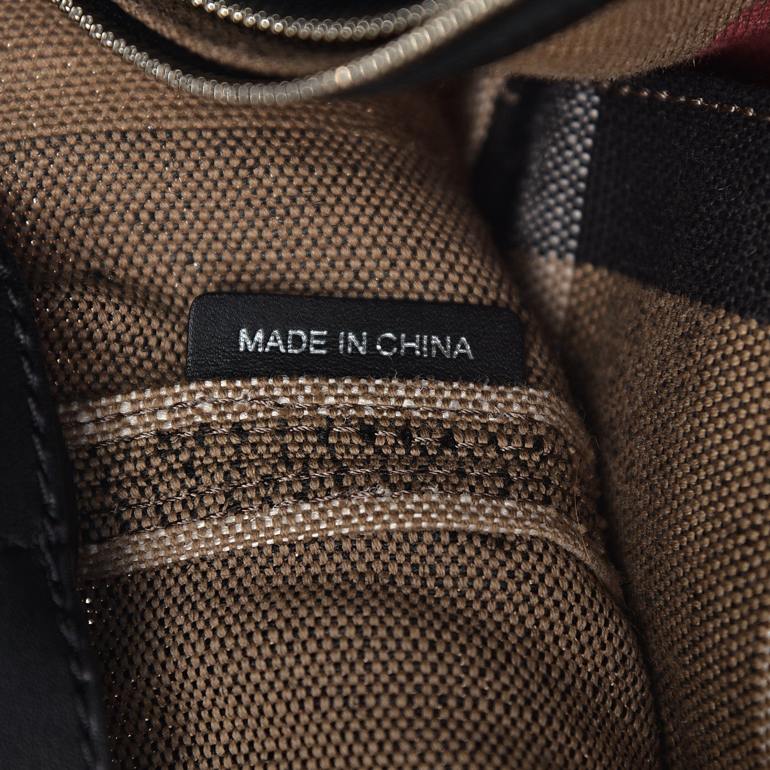 Burberry Canvas Mega Check Medium Ashby Hobo Black 5 of 10
