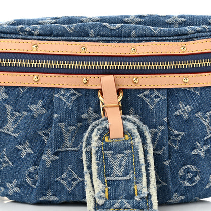 Louis Vuitton Monogram Denim High Rise Bumbag Blue 7 of 9