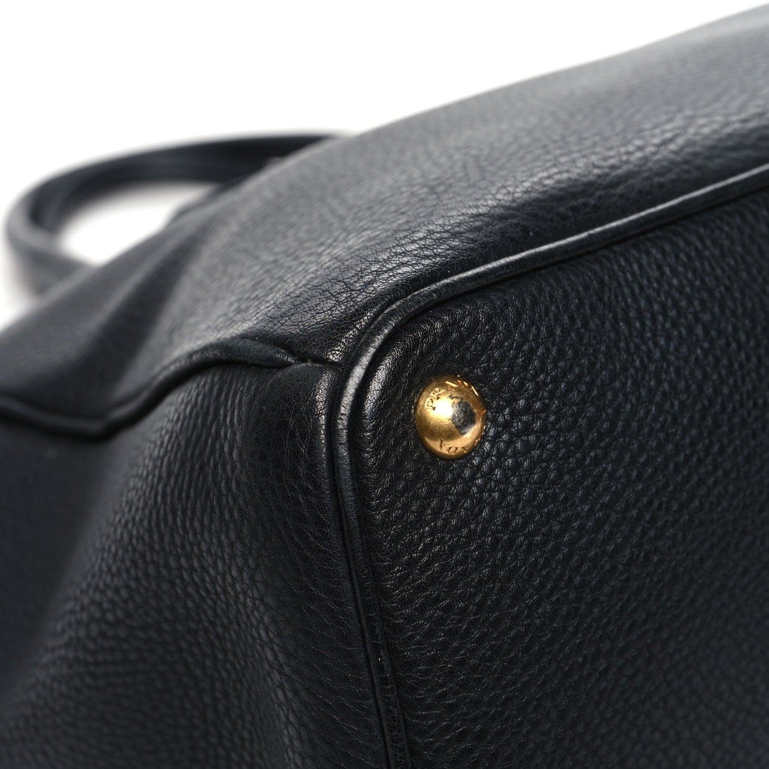Prada Vitello Daino Large Double Zip Tote Black 10 of 16