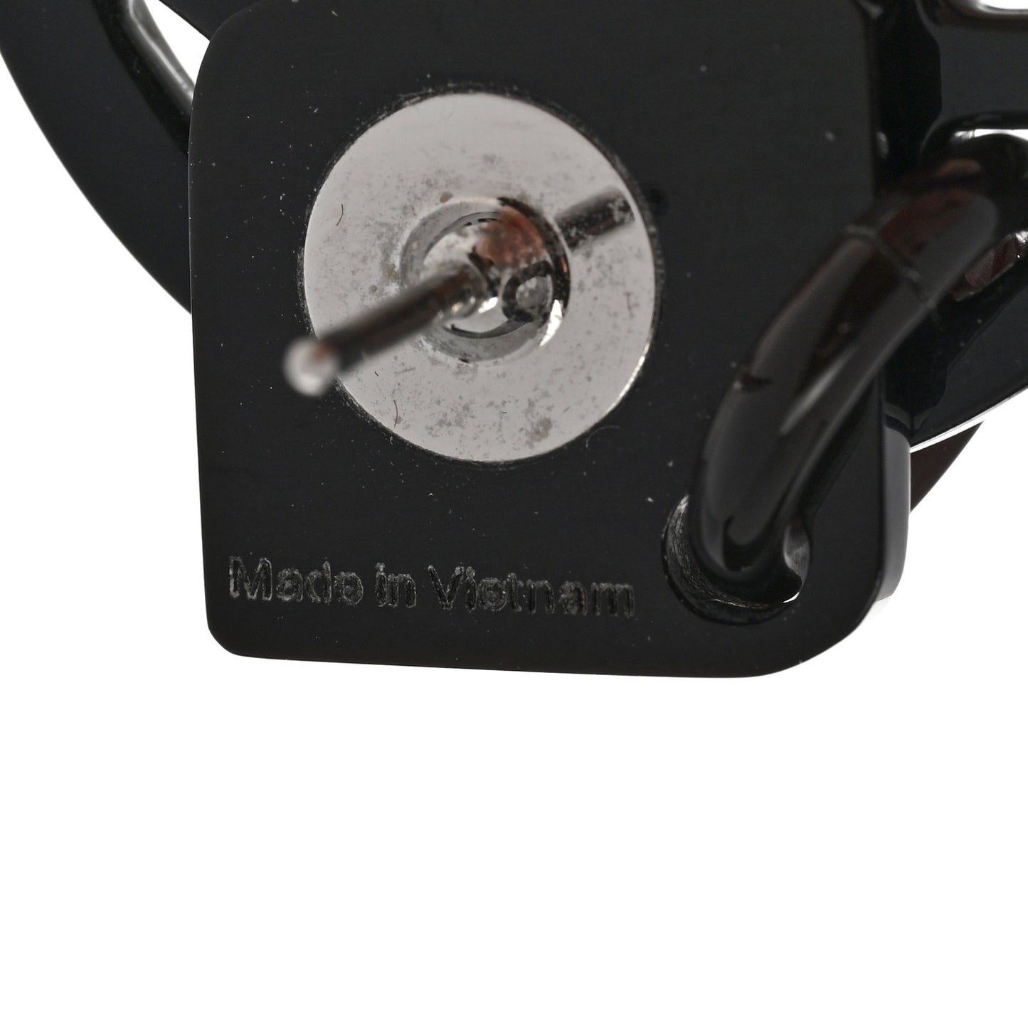 Buffalo Horn Lacquer Hava Earrings Black