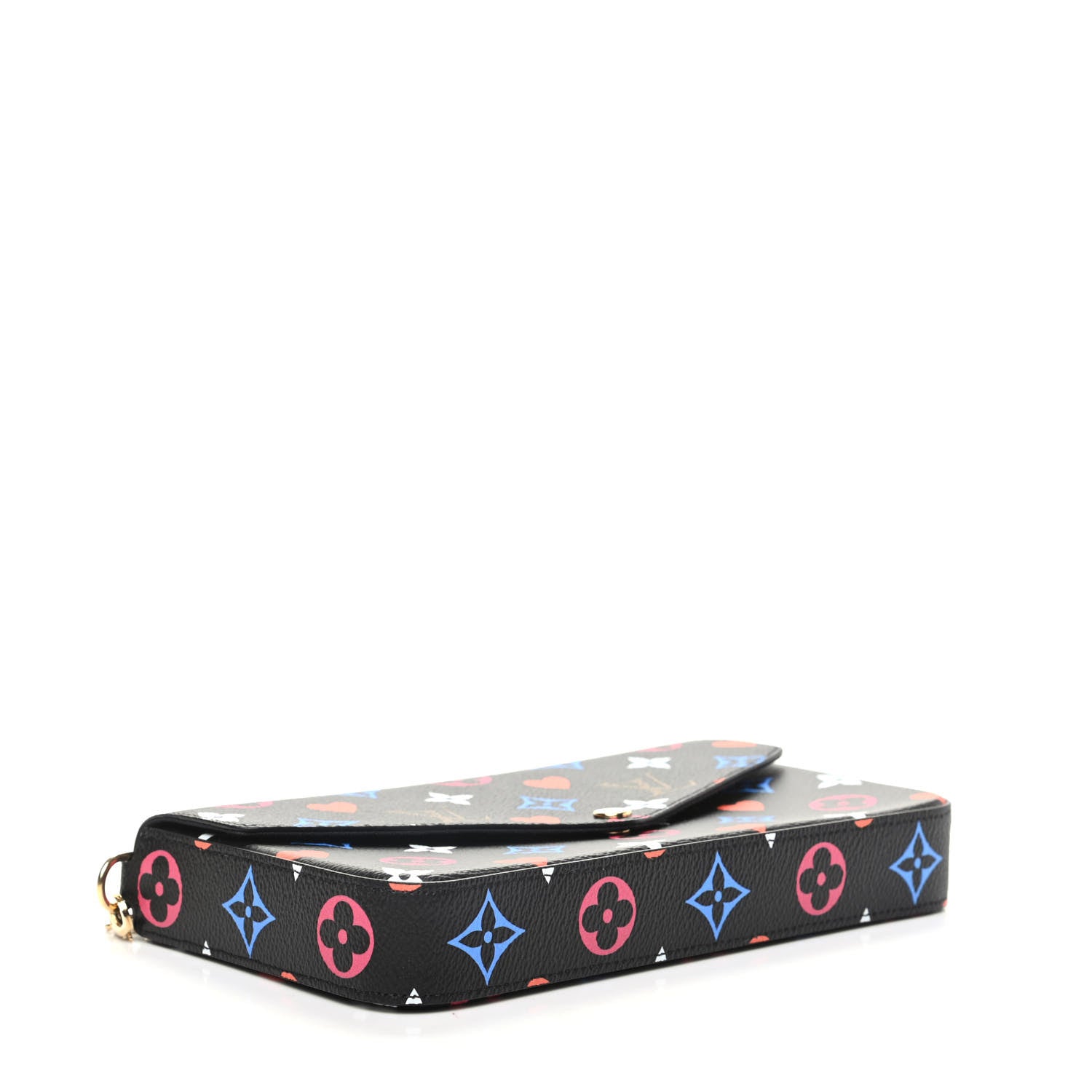 Louis Vuitton Game On Felicie Chain Wallet Black 5 of 13