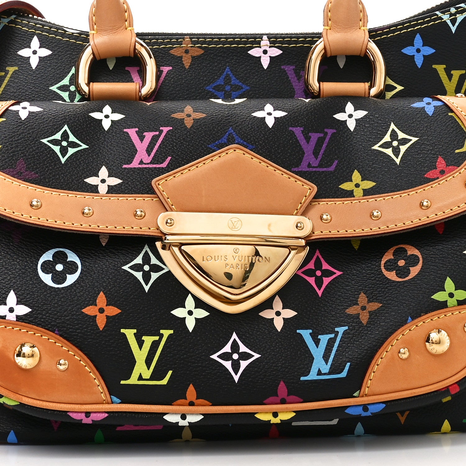 Louis Vuitton Monogram Multicolor Rita Black 7 of 9