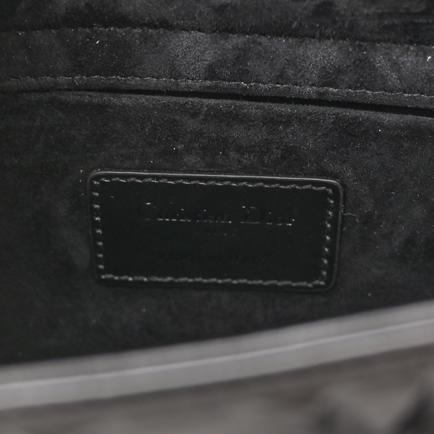Calfskin Cannage Diamond Medium Lady D-Joy Black