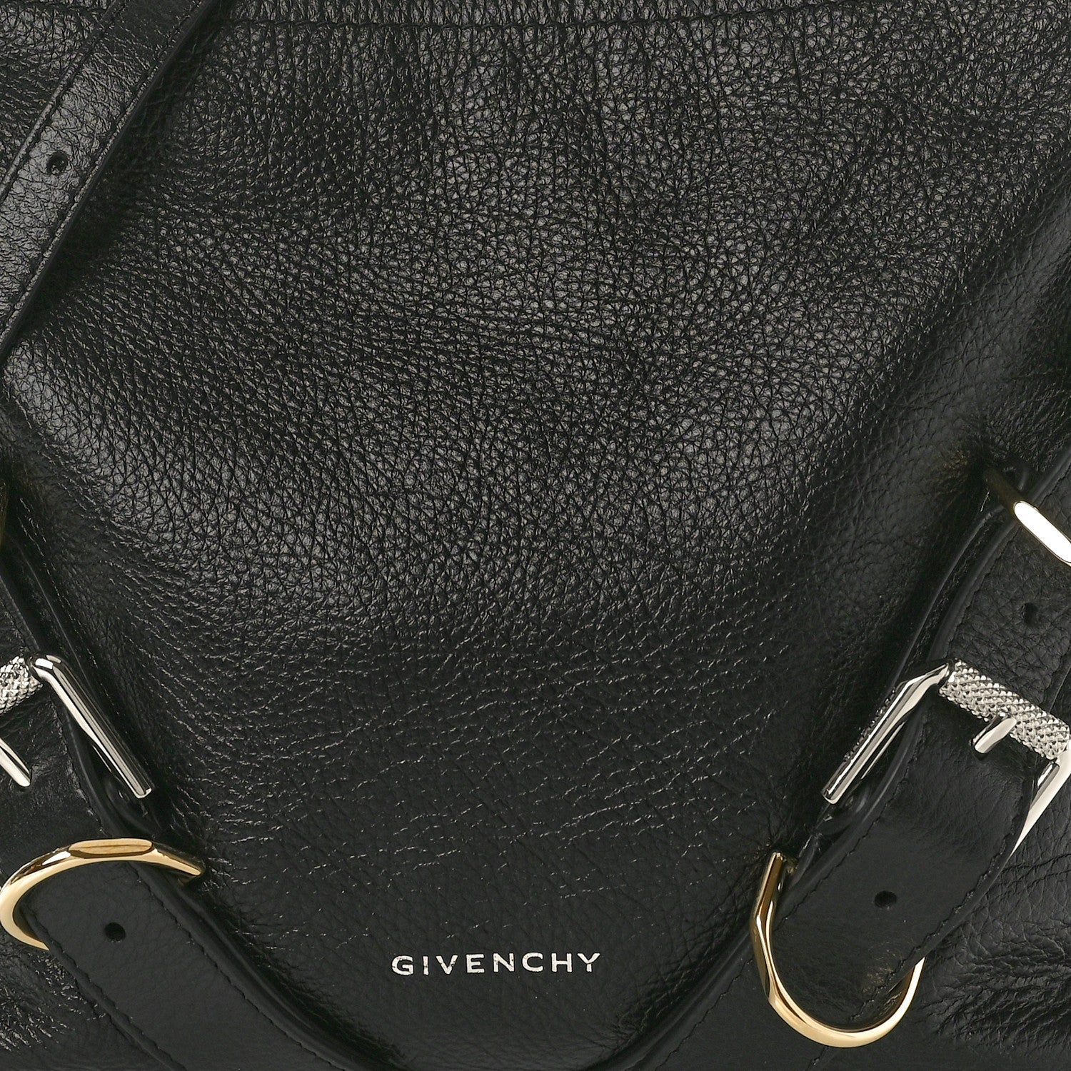 Givenchy Crinkled Calfskin Small Voyou Bag Black 8 of 12