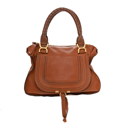 Chloe Calfskin Medium Marcie Satchel Tan 1 of 16