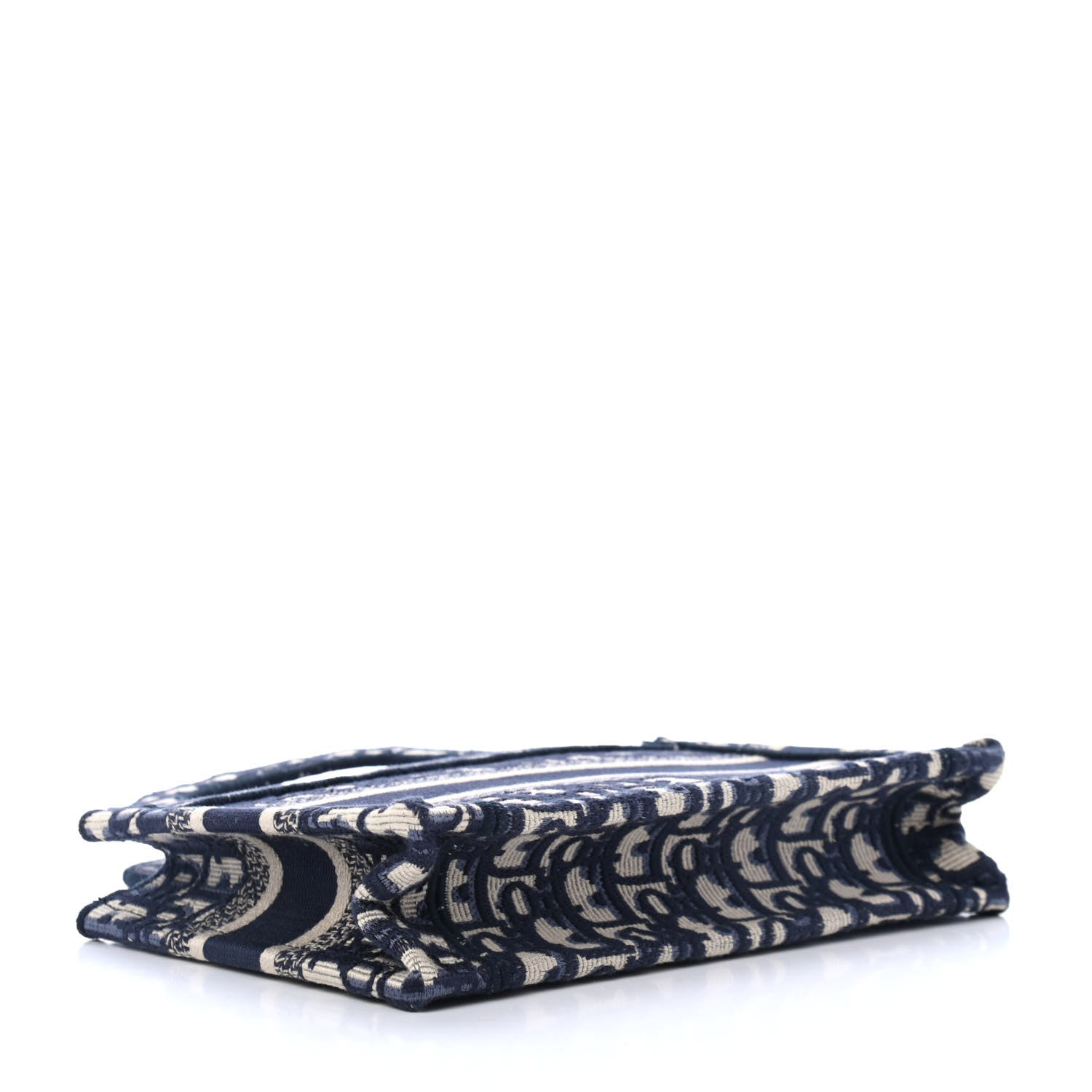 Christian Dior Oblique Mini Book Tote Blue Multicolor 3 of 4