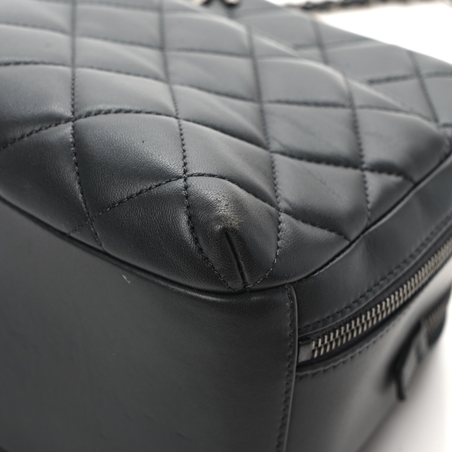 Chanel Lambskin Quilted Medium Trendy CC Bowling Bag Dark Grey 11 of 11