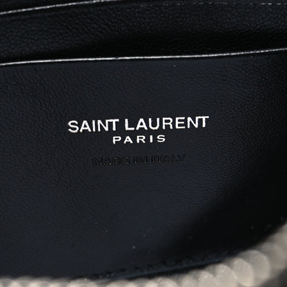 Saint Laurent Grain De Poudre Matelasse Monogram Mini Lou Camera Bag Black 6 of 10