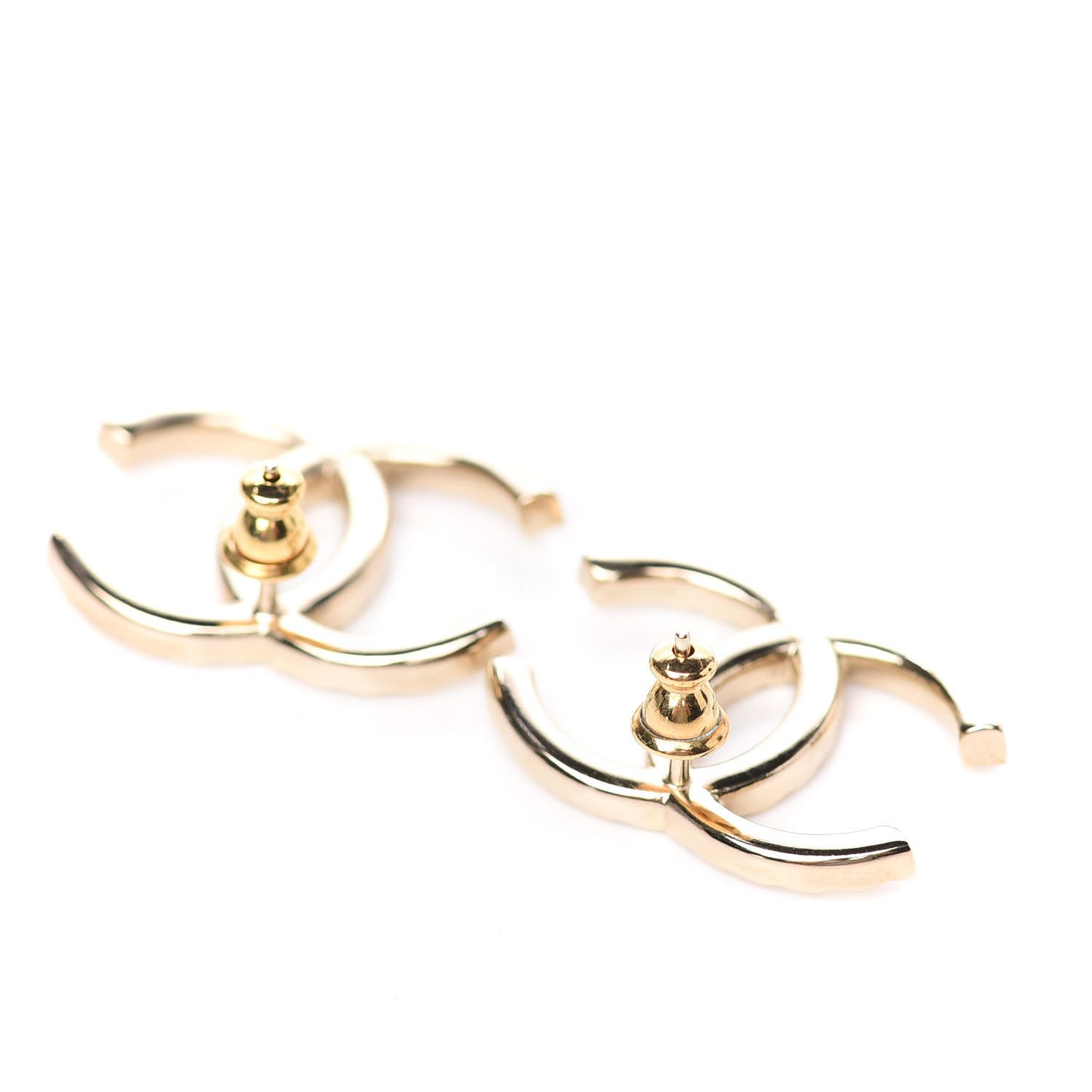 Baguette Crystal High Society CC Earrings Gold