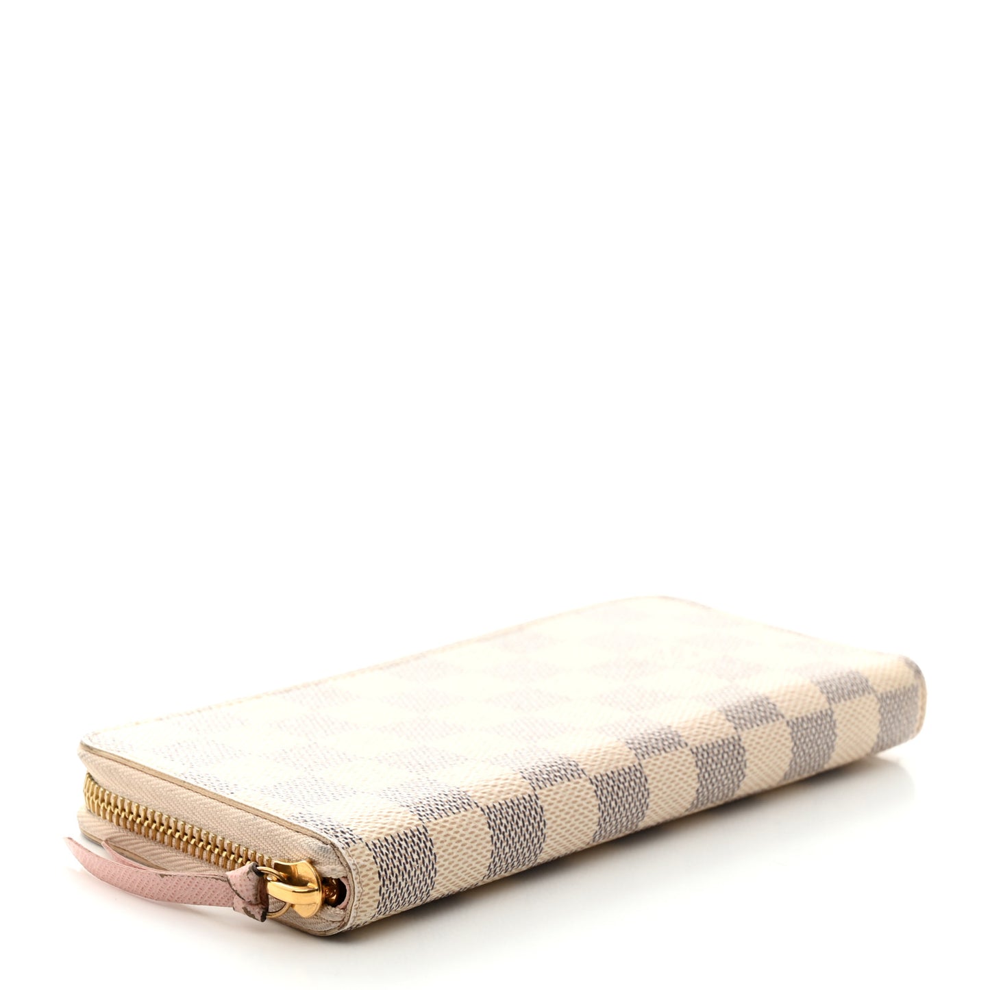 Damier Azur Clemence Wallet Rose Ballerine