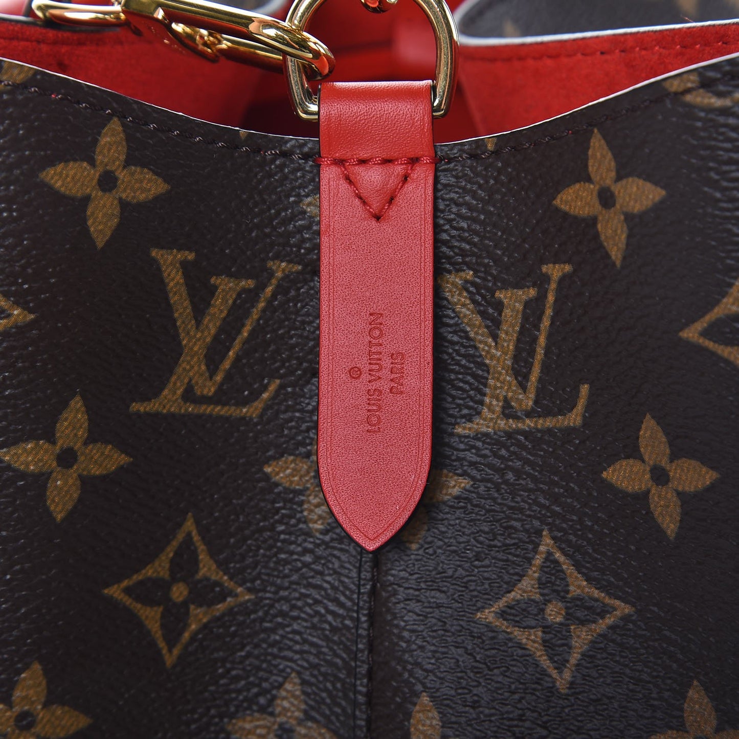 Monogram Braided Neonoe Coquelicot