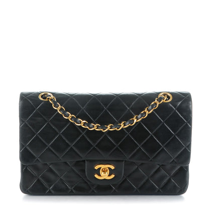 Chanel Lambskin Quilted Medium Double Flap Black 1 of 9