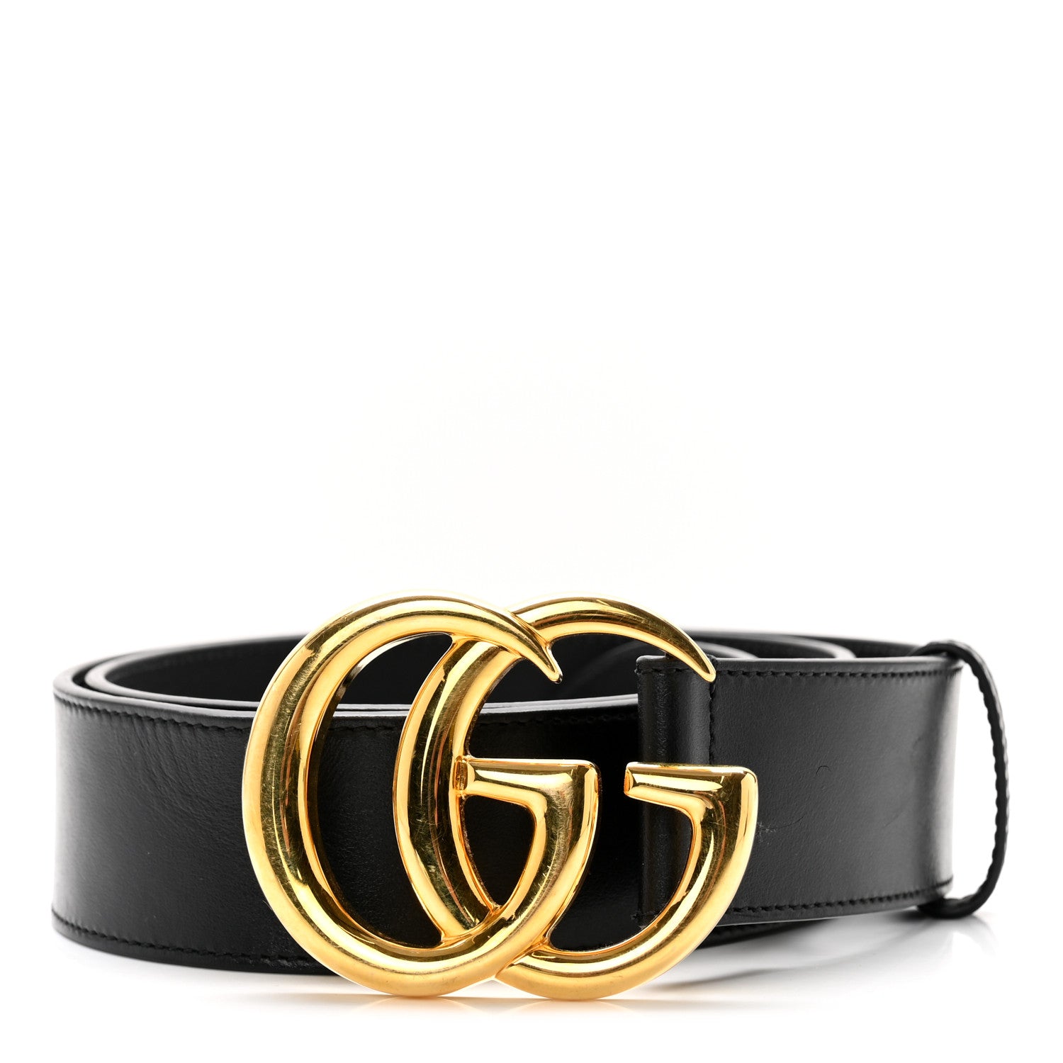 Gucci Plutone Calfskin Double G 40mm Belt 90 36 Black 1 of 5