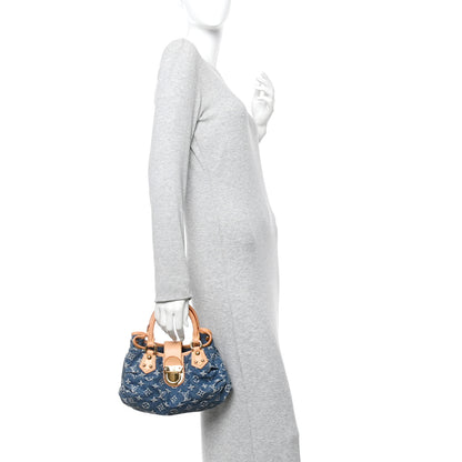 Louis Vuitton Monogram Denim Pleaty  Blue 2 of 9