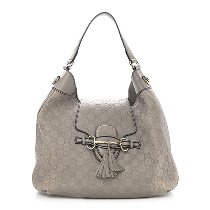 Gucci Soft Guccissima Medium Emily Hobo Storm Grey 1 of 15