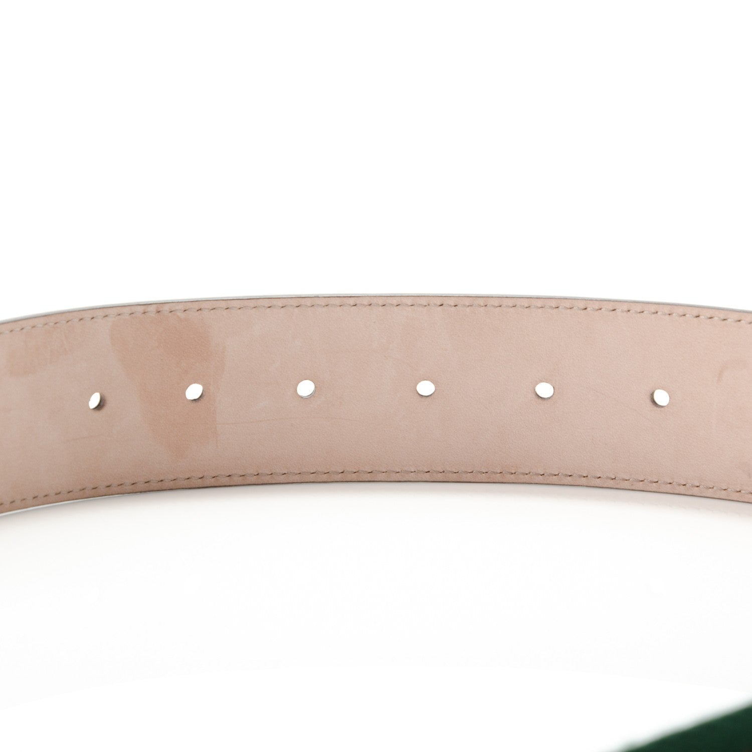 Gucci Nylon Calfskin Double G Web 40mm Belt 65 26 Green Red Black 5 of 6