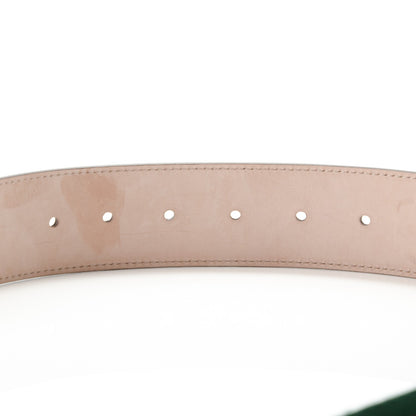 Gucci Nylon Calfskin Double G Web 40mm Belt 65 26 Green Red Black 5 of 6