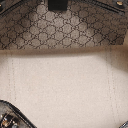 Gucci GG Plus Monogram Tattoo Heart Medium Joy Tote Ebony 5 of 8
