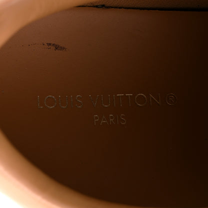 Louis Vuitton Grained Calfskin Embossed Monogram Mens Beverly Hills Sneakers 8.5 White 10 of 12