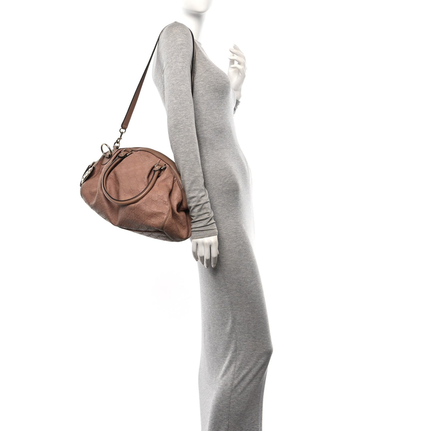 Guccissima Medium Sukey Boston Winter Rose