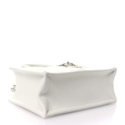 Christian Dior Calfskin Macrocannage Mini Book Tote White 4 of 11