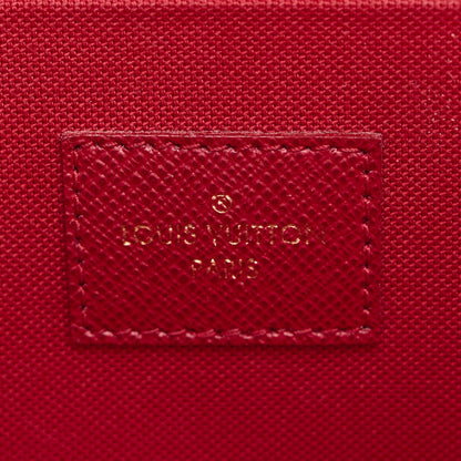 Louis Vuitton Damier Ebene Pochette Felicie Chain Wallet 7 of 8