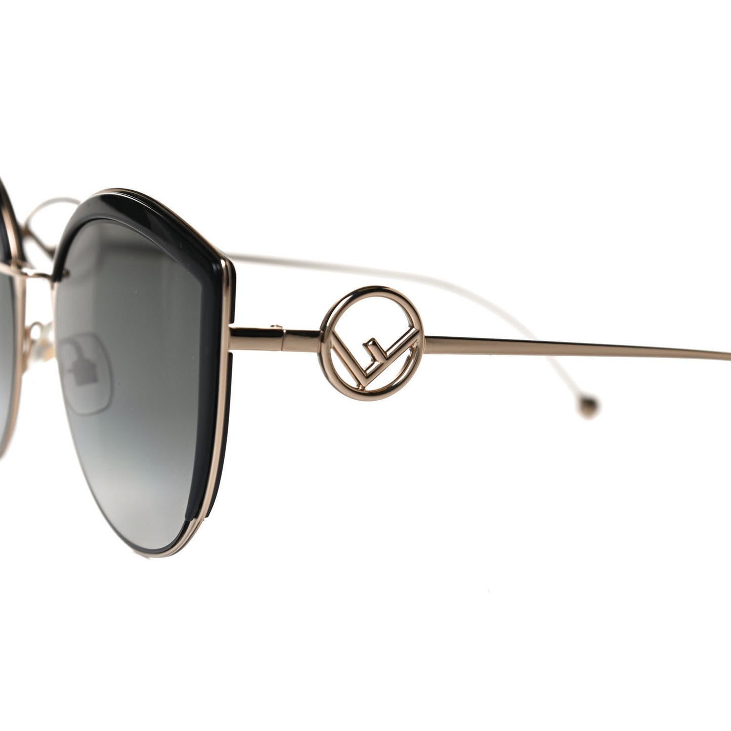 Metal Acetate F is Fendi Cat Eye Sunglasses FF 0290/S Gold
