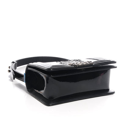Chanel Patent Python Small Boy Flap Black 4 of 9