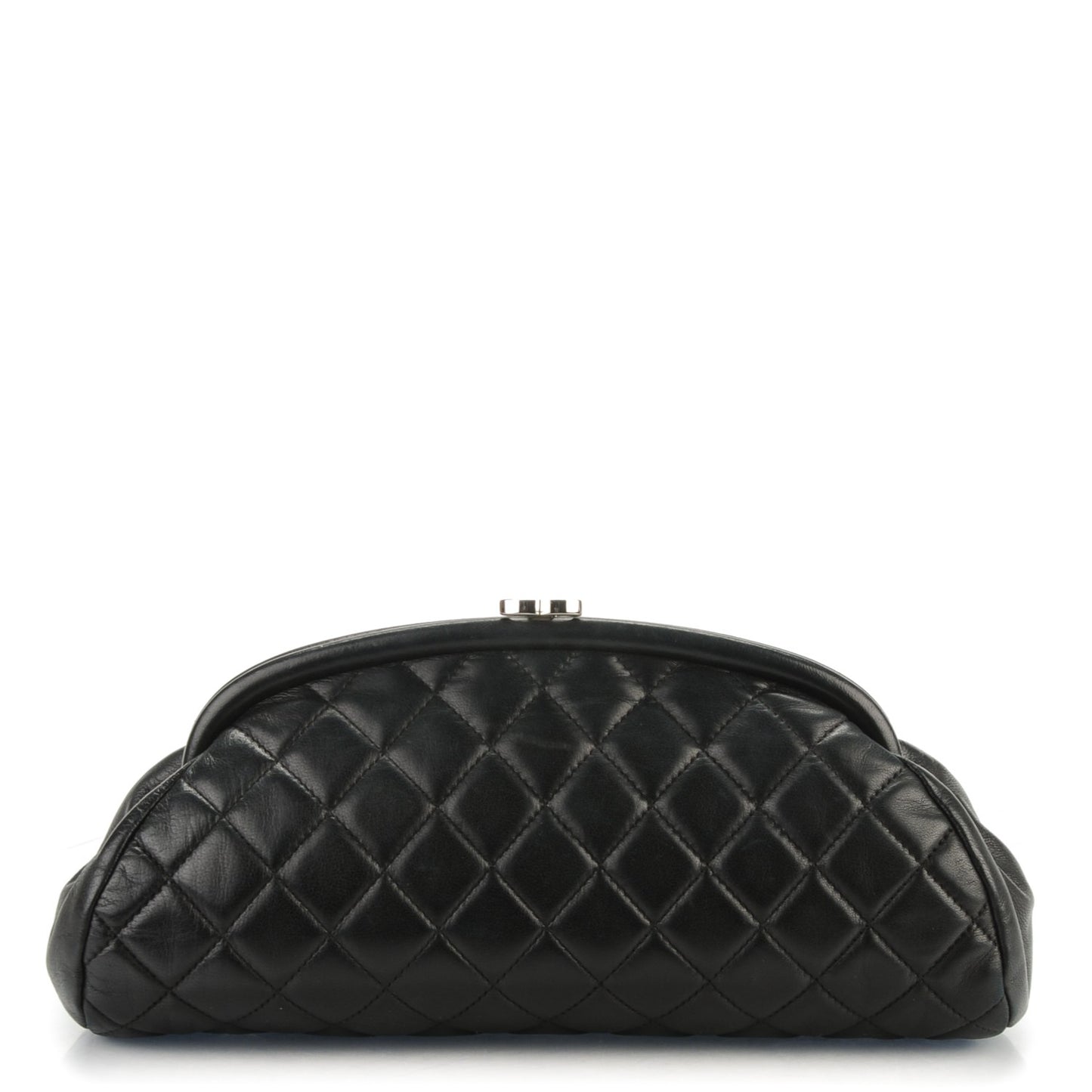Lambskin Quilted Timeless Clutch Black
