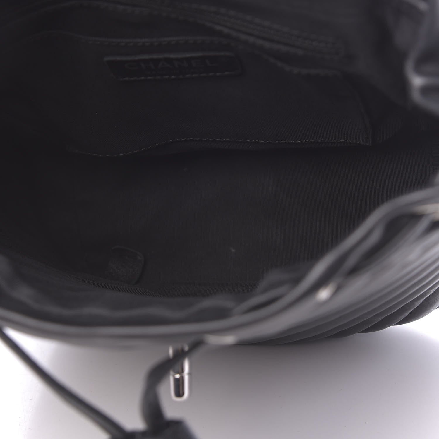 Chanel Lambskin Chevron Quilted Small Urban Spirit Backpack Black 4 of 9