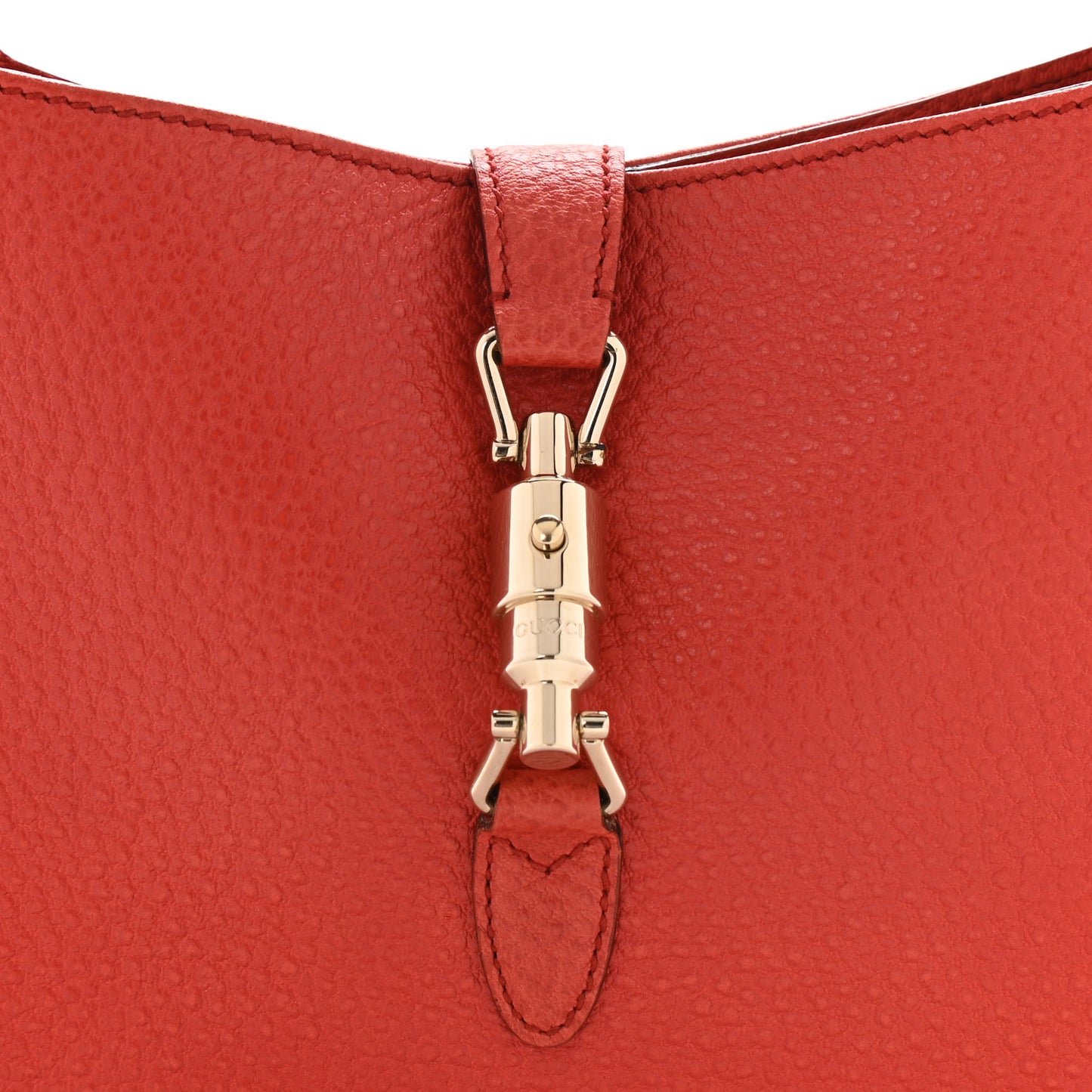 Calfskin Small Jackie O Hobo Dark Orange
