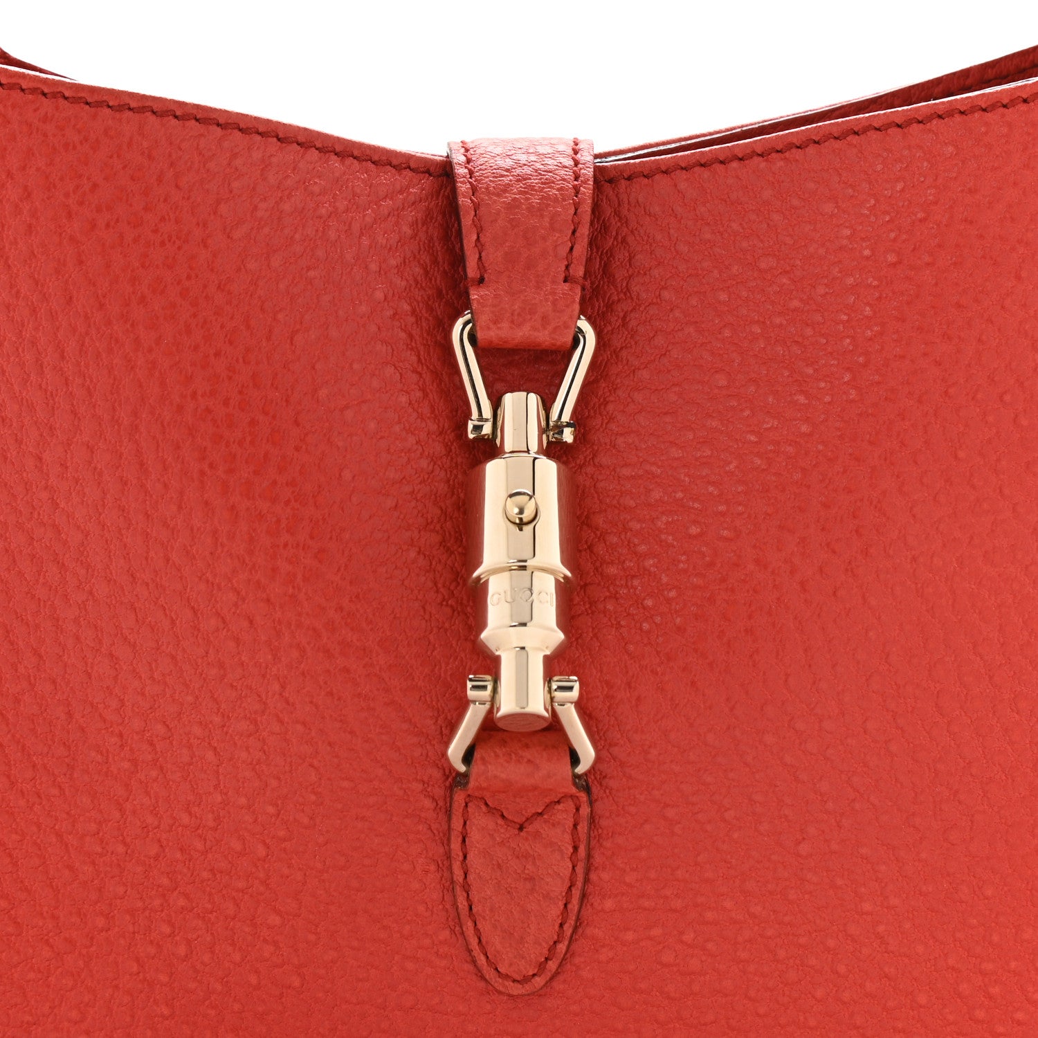 Gucci Calfskin Small Jackie O Hobo Dark Orange 9 of 11