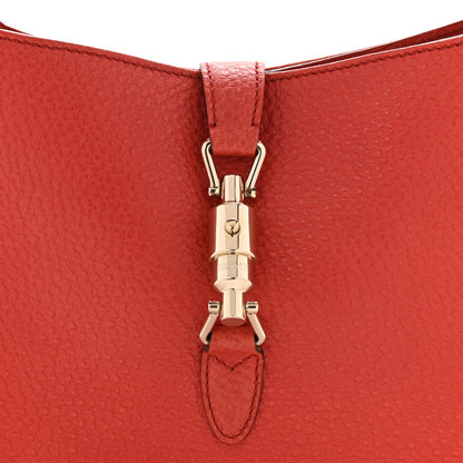 Gucci Calfskin Small Jackie O Hobo Dark Orange 9 of 11