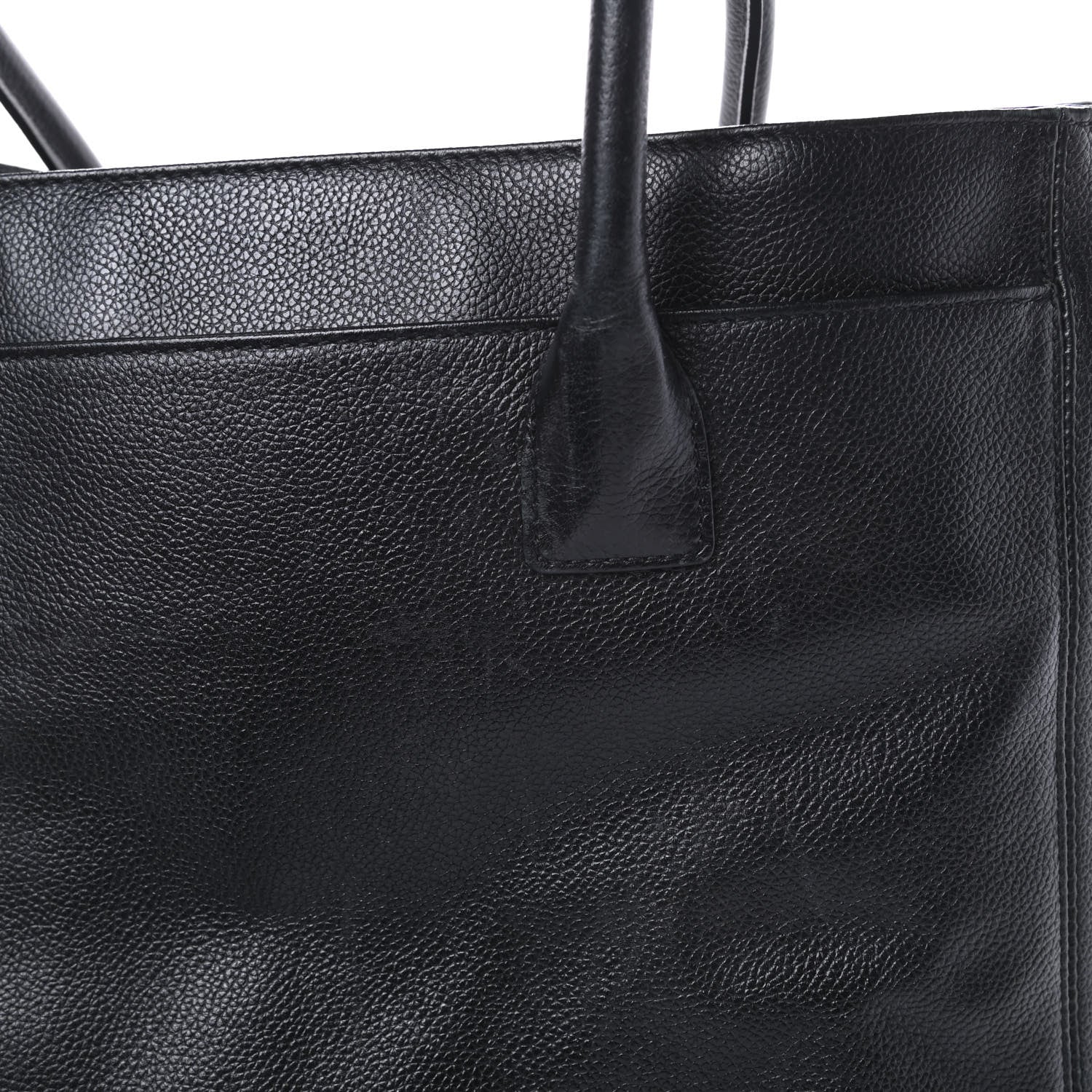 Chanel Calfskin Tall Cerf Tote Black 16 of 22