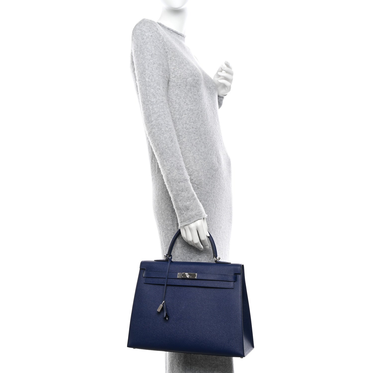 Hermes Epsom Kelly Sellier 35 Bleu Saphir 3 of 13