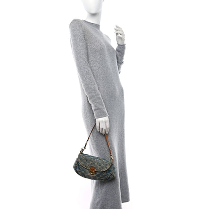 Louis Vuitton Monogram Denim Mini Pleaty Blue 2 of 9
